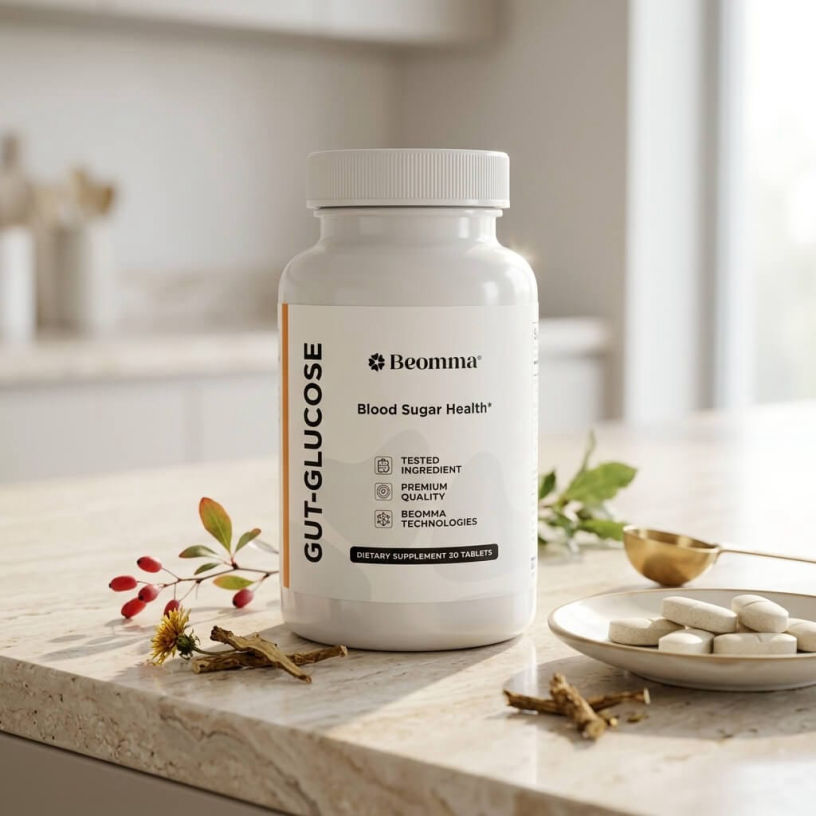 GutGlucose natural blood sugar capsules with gut-first microbiome formula